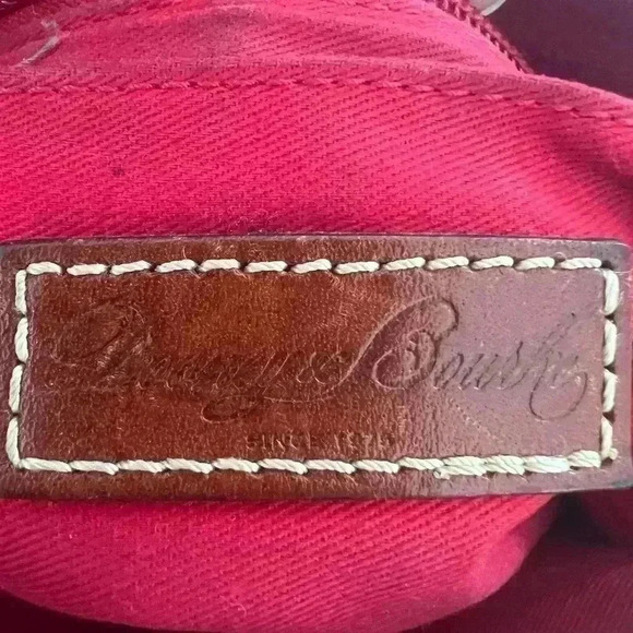 Dooney & Bourke Brown Pebbled Leather Suki Crossbody Purse - Picture 8 of 13